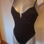BNWT Alison Hayes black stretchy satin bodysuit size UK12 EU40 Postage included Image 2