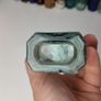 279 - Vintage Sauce Sea Glass Cork Top Decorative Collectible Display Bottle Image 5