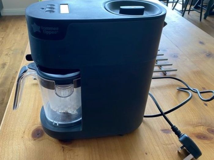 Tommee Tippee Quick Cook Baby Food Steamer Blender Black