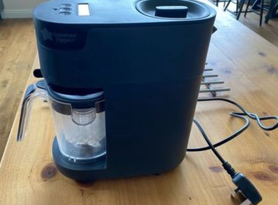 Tommee Tippee Quick Cook Baby Food Steamer Blender Black
