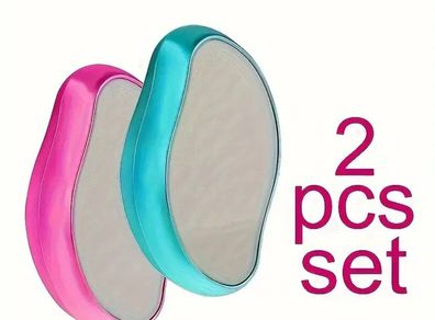 2pcs Physical Hair Removal Epilators Crystal Hair Eraser Safe Easy Cleaning Reusable Body Beauty Depilation Tool For Women And Men
