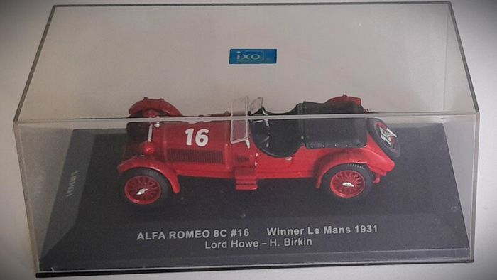 Diecast Model Le Mans Winning Alfa Romeo 8C 2300 Le Mans 1931 1st - IXO 1:43