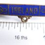Vintage Ireland Pin - Royal Blue - Bar Pin - Enamel Paint Image 5