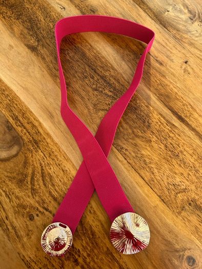 Elasticated Pink Round Belt