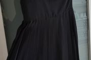 SAVIDA black pleated one shoulder ruffle dress Sz 12