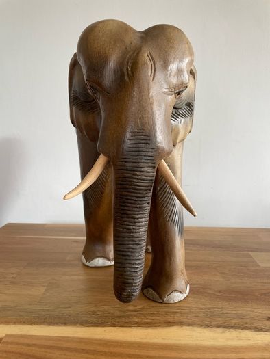 Large Wooden Elephant