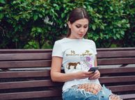 main image for ad Me before coffee and me after coffee horse unicorn t-shirt
