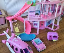 Barbie Dream House, Plane, Car & Caravan
