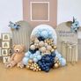 Royal Blue and Gold Balloon Arch Image 2