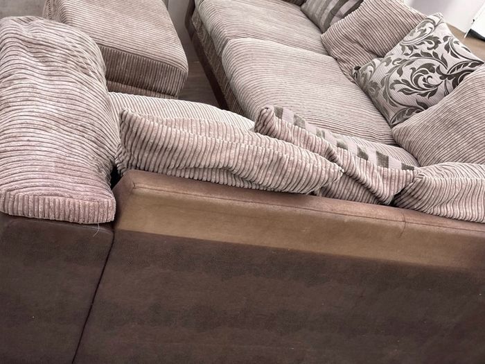 Large Brown  DFS  corner sofa