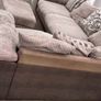 DFS Celine L shape Corner Sofa , corner couch with footstool Image 7