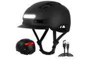 Shinmax Bicycle Helmet for Men and Women, Bike Helmet with Light, 5 Modes, Bicycle Helmet with Visor, Mountain Bike Helmet, Road Bike Helmet for Adults for Urban Commuters