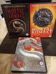Mortal Kombat DVD Collection Bundle Video game action movies