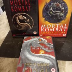 Mortal Kombat DVD Collection Bundle Video game action movies