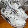 Puma Jada Rainbow Soft Foam Optimal Comfort Ladies Girls White Leather Casual Trainers UK4 EU37 Image 2