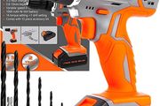13Pc Cordless Drill Driver 18V/20V-Max Lithium-Ion, Electric Screwdriver, Accessory Kit, LED Work Light, Quick Change Battery &amp; Charger Included (FREE POSTAGE)