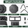 Dual Chamber Compost Bin 162 L Tumbling Garden Composter Image 2