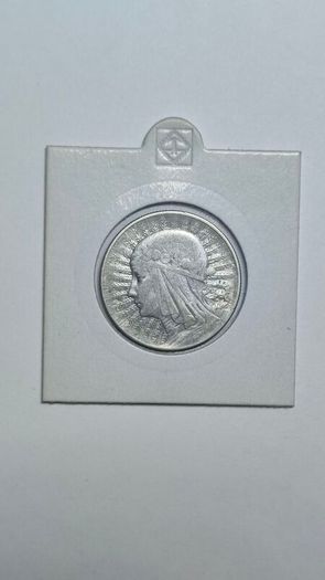 1934 Poland 5 Zloty "Head of Polonia" Silver Coin