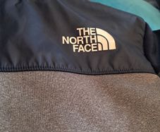 The North Face Boys Zip Hoodie Sweater Grey Colourblock