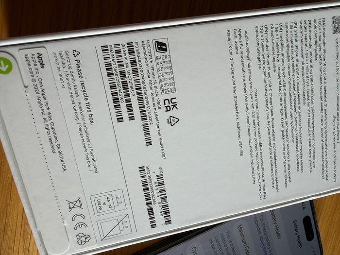 iphone 16 / 128GB / Mint / Boxed