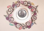 Handcrafted Bohemian small ring shaped Wall Art Decal/Sticker/Art Transfer