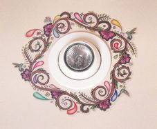 Handcrafted Bohemian small ring shaped Wall Art Decal/Sticker/Art Transfer