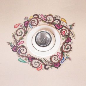 Handcrafted Bohemian small ring shaped Wall Art Decal/Sticker/Art Transfer