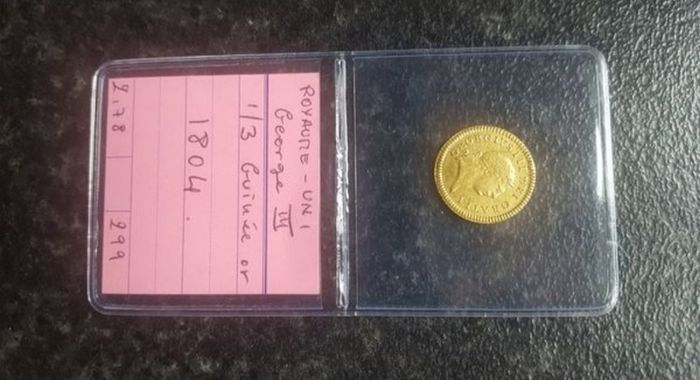 Third Guinea 1804 King George lll coin