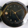 18k Gold Plated Vintage Dimpax Crystal Blue Glass Ladies Quartz Wrist Watch (some Scratches On The Crystal) Image 7