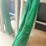 New forest green velvet oversized counter stool bow with exaggerated length Image 4
