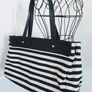 Armani Jeans Nautical Striped Tote Bag Image 3