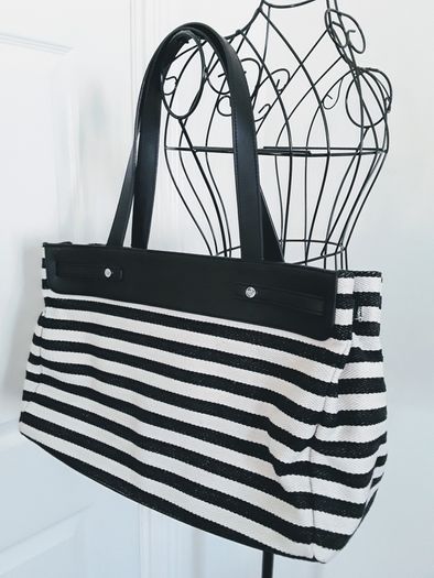 Armani Jeans Nautical Striped Tote Bag