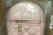 Pink mini backpack with key ring and 2 zipped pockets