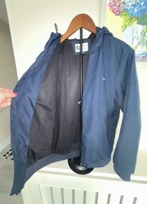 Mens Hooded Navy Jacket from Jack & Jones. Size Small