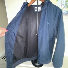 Mens Hooded Navy Jacket from Jack & Jones. Size Small