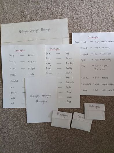 Montessori Language Material