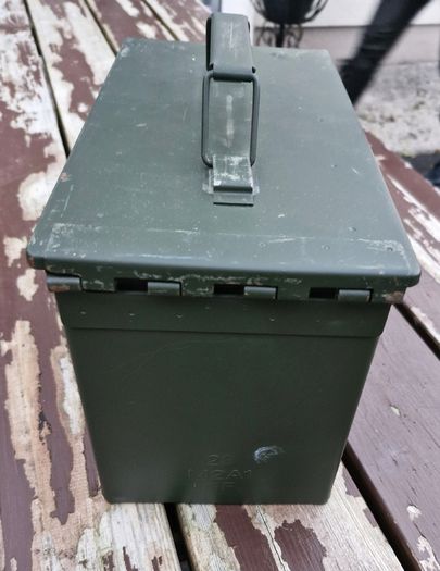 Military Metal Ammo Box / Can (Excellent storage)