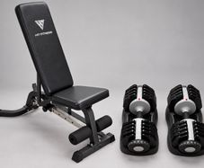 Adjustable Bench & Dumbells