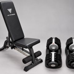 Adjustable Bench & Dumbells