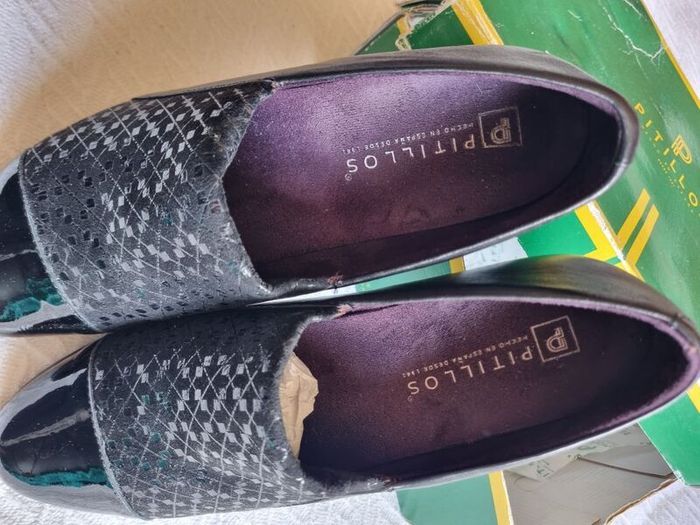 Leather Wedges Shoes size 7.5