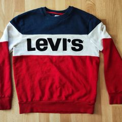 Mens jumper pullover sweater Levis Levi's red blue white