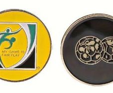 Soccer Referee Coin / Medal - FAI - UEFA - FIFA