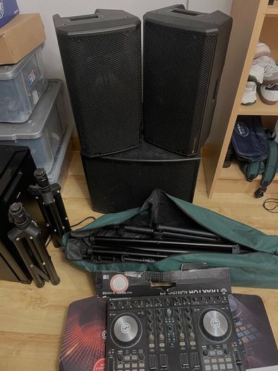 DJ Setup for Sale  Speakers, Sub, Controller