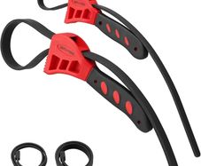 Multifunctional Belt Wrench Adjustable Rubber Strap Jar Wrench Tool Opener Wrench Cartridge Pipe Wre Filter Oil Disassembly 6inch