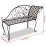Garden Bench | Antique brown | Steel | Standard | Durable | Garden Bench Image 3