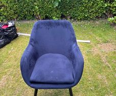 Dark navy blue arm chair