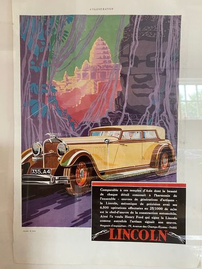 Antique French advertising print from 1930's