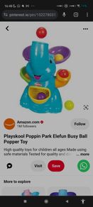 Elefun elephant and fun flying ball game