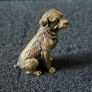 3 brass Dogs, Solid brass. Image 6