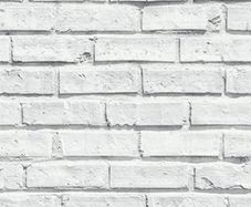 White Brick Wallpaper - Realistic Brick Effect - Rustic White Brick - Classic Amazing Affordable Makeover - Style & Quality - Loft Look - Urban - Feature Walls & Entire Rooms 10m x 53cm Roll (FREE POSTAGE)